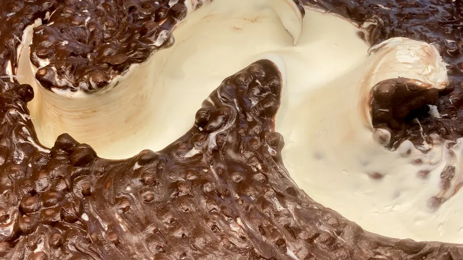 Choco Blanco con Cereal — helado artesanal de Arkyn con cereal bañado en chocolate